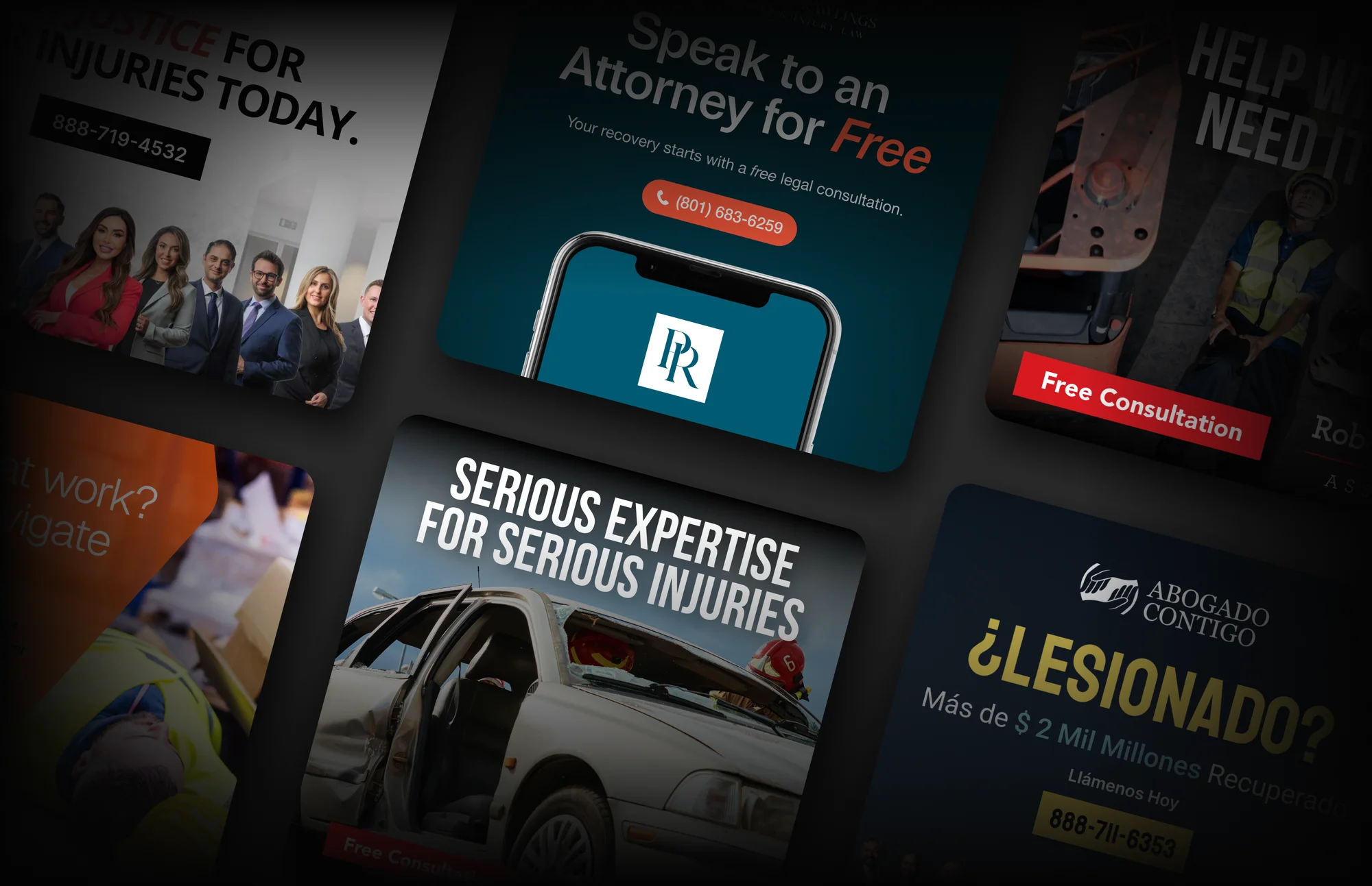 Performance marketing campaign creatives across paid channels