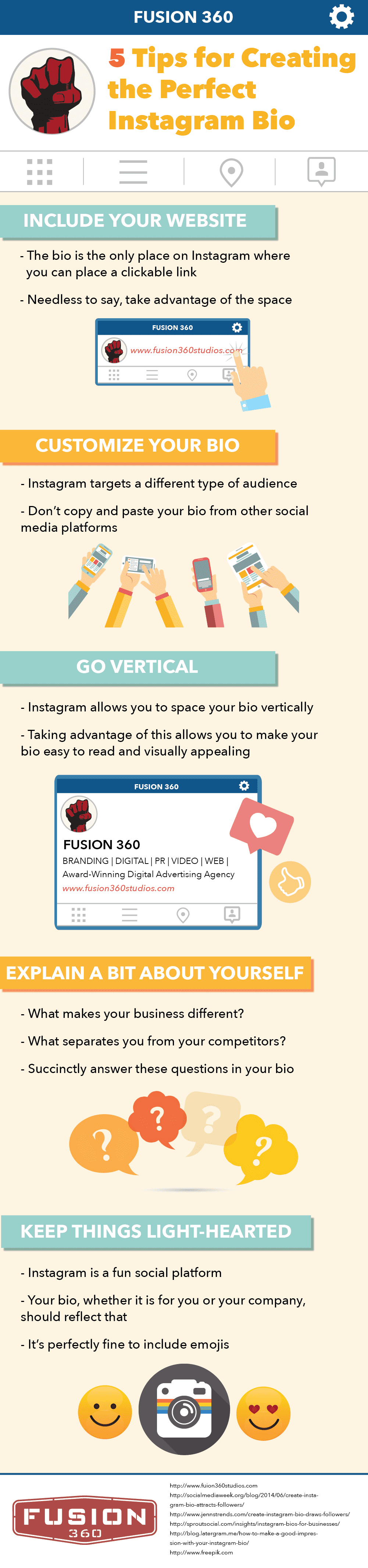 Fusion 360 - 5 Tips for Creating the Perfet Instagram Bio (Fusion 360 Agency)